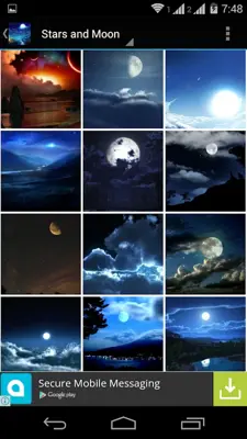 Stars and Moon HD Wallpapers android App screenshot 1