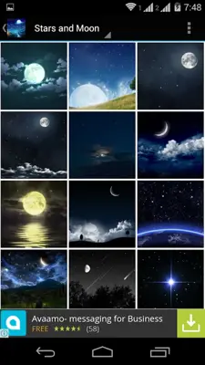 Stars and Moon HD Wallpapers android App screenshot 3