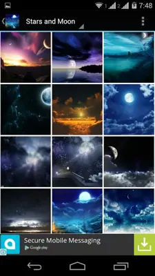 Stars and Moon HD Wallpapers android App screenshot 5